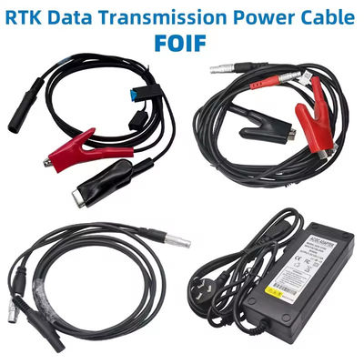 FOIF GNSS RTK 5-পিন ডেটা ট্রান্সমিশন ক্যাবল এক্সটার্নাল রেডিও পাওয়ার ক্যাবল 220 ভোল্ট অ্যাডাপ্টারের সাথে