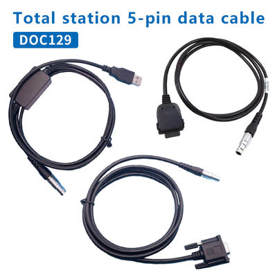 DOC129 TOPCON SOKKIA মোট স্টেশন ES/OS/PS এর জন্য ডেটা ক্যাবল পিসিতে (win11) 5 পিন