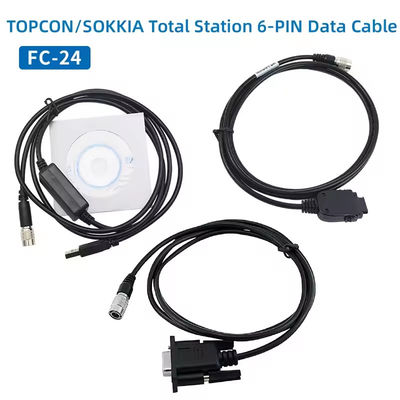TOPCON SOKKIA মোট স্টেশন ES/OS/PS এর জন্য FC-24USB ডেটা ক্যাবল পিসিতে (Win8/10) 6 পিন