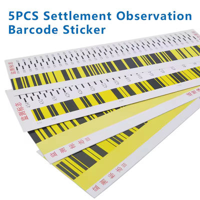 5PCS SETTLEMENT OBSERVATION BAR CODE STICKER FOR LEI-CA SOKK IA TRIMBLE FOIF ডিজিটাল লেভেল জরিপ