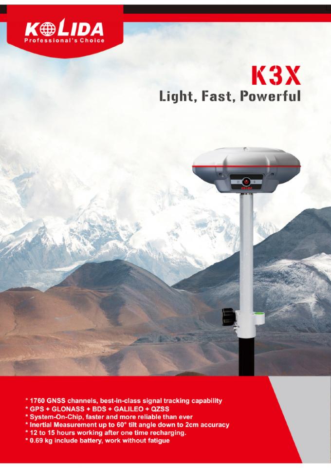 ১৭৬০ টি চ্যানেল কোলিদা কে৩ আরটিকে জরিপ সরঞ্জাম উচ্চ নির্ভুলতা জিপিএস রিসিভার 1